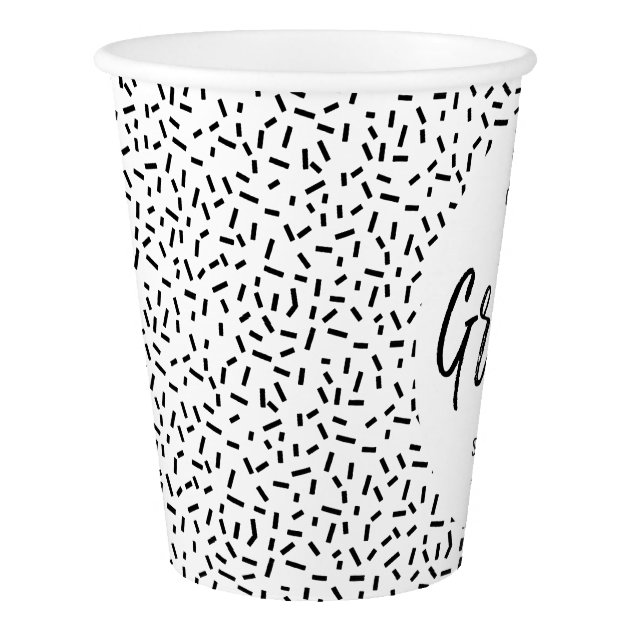 Proudly Brushed Graduation Party Paper Cup