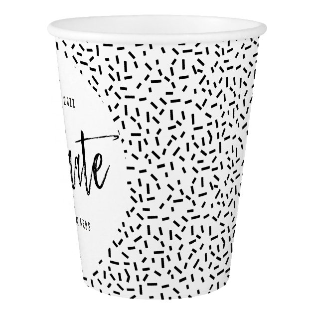 Proudly Brushed Graduation Party Paper Cup