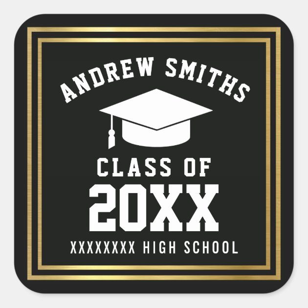 Graduate / Graduation Square Sticker