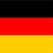 German Flag Deutsche Flagge Square Sticker | Zazzle.com