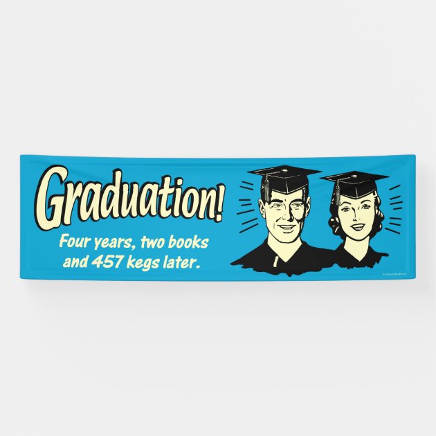 Graduation: 4 Years, 2 Books Banner