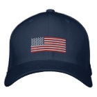American Flag Stitch Design Baseball Cap | Zazzle