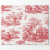 Red French Country Toile Wrapping Paper | Zazzle