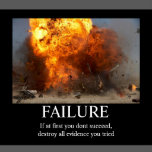 Failure - Funny Motivational Poster | Zazzle