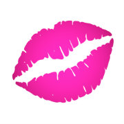 Hot Pink Kiss Poster | Zazzle.com