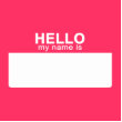 Hello My Name is, Hot Pink Name Tag Labels | Zazzle.com