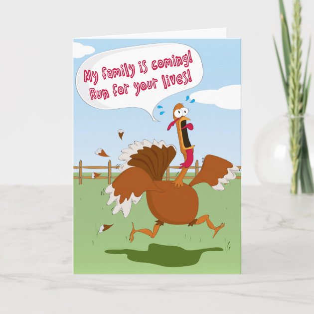 Funny Thanksgiving Day Greeting Card