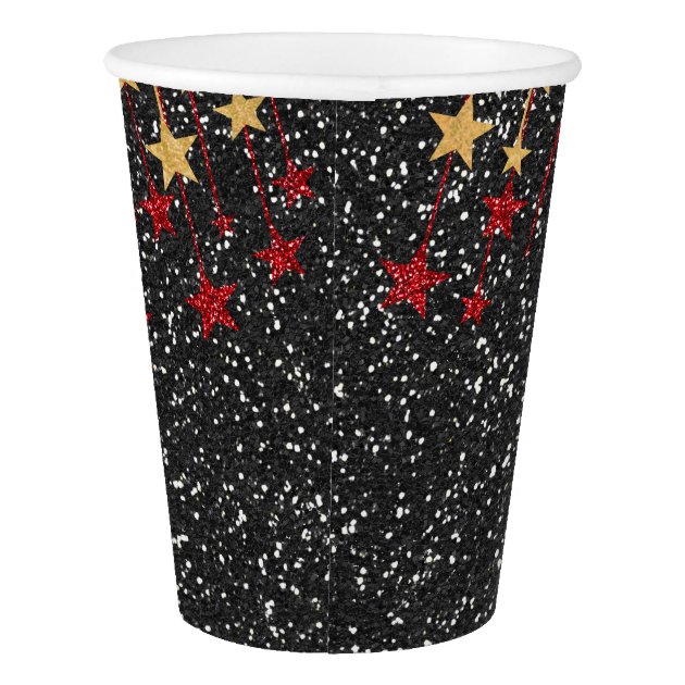 Elegant Glitter Image Party Paper Cups