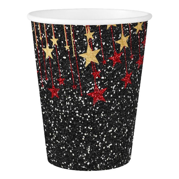 Elegant Glitter Image Party Paper Cups