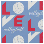 I Love volleyball Fabric | Zazzle.com