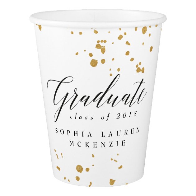 ELEGANT MODERN GRADUATE PAPER CUP