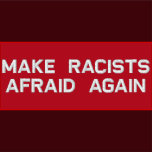 make racists afraid again embroidered baseball hat | Zazzle.com