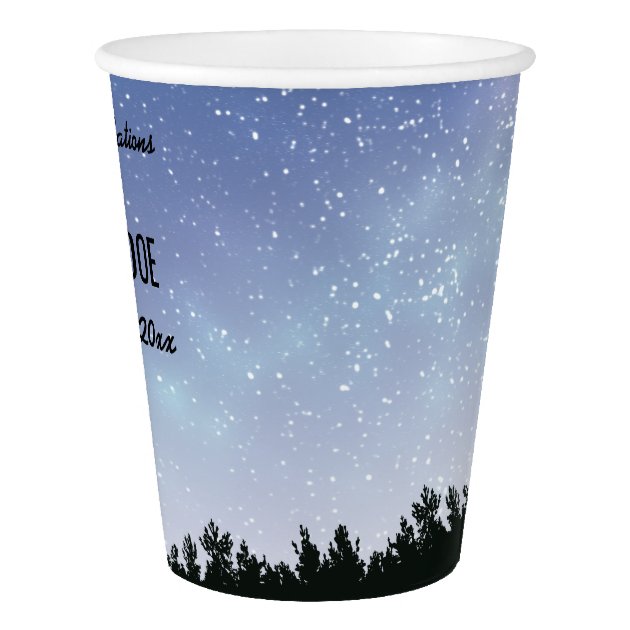 Starry Sky Personalized Graduation Cups