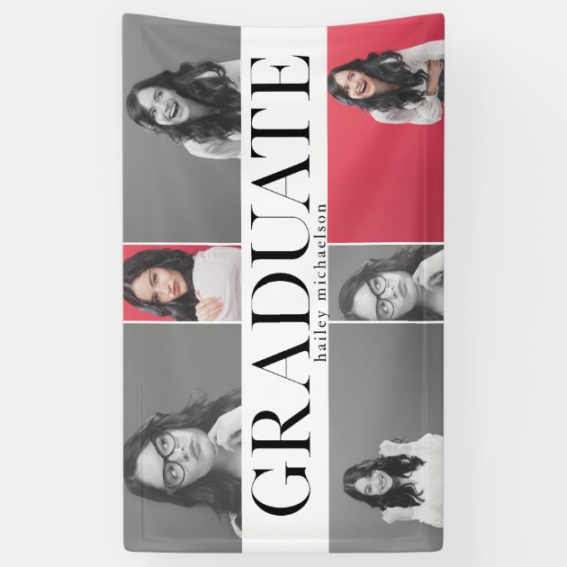 Class Of 2018 Graduation Photo Collage Banner
