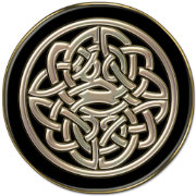 Black and Metallic Gold Celtic Knot Ornament | Zazzle.com