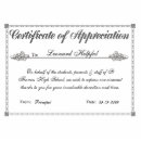 Certificate of Appreciation Personalized Award | Zazzle.com
