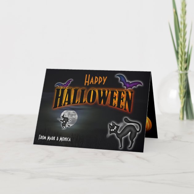 Funny And Simple Halloween Greeting Card