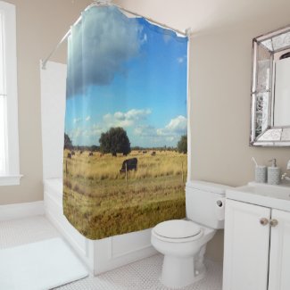 Florida Cattle Shower Curtain