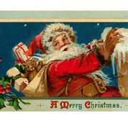 Retro Santa Postcard | Zazzle.com