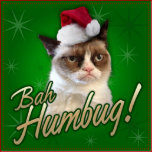 Grumpy Cat Bah Humbug Wrapping Paper | Zazzle