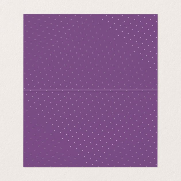 Ultra Violet Purple Watercolor Floral Wedding Place Card