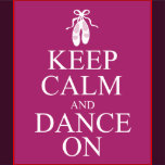 Keep Calm and Dance On Ballerina Shoes T-Shirt | Zazzle