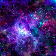 Purple Space Galaxy Cosmic Spacey Teal Pink Bath Towel Set | Zazzle.com