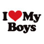 I Love My Boys Postcard | Zazzle.com