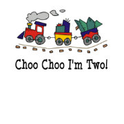 Choo Choo I'm 2 Train T-shirt | Zazzle.com