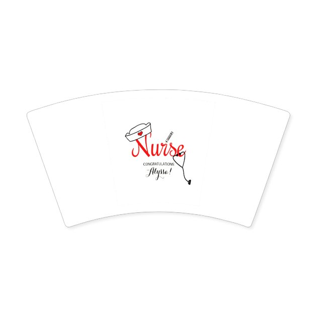 Nurse Graduation Party Cups, Fun Typography Design Paper Cup