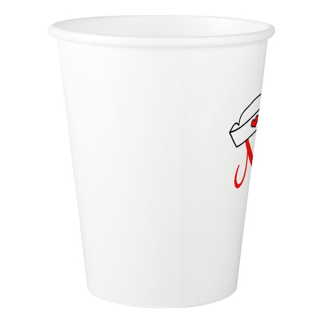 Nurse Graduation Party Cups, Fun Typography Design Paper Cup