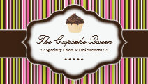 Whimsical Bakery Business Cards