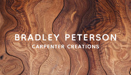 Stylish Modern Wooden Carpentry Construction Business Card
