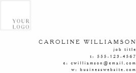 Simple Modern Minimal Professional Logo Photo  Business Card
