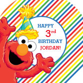 Sesame Street | Elmo - Polka Dot & Stars Birthday Paper Plates