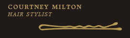 Minimalist Elegant Ivory Black Golden Hair Stylist Mini Business Card