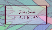 Colorful elegant leafy pattern for Beautician Business Card