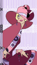 Shelby, 1930s Lady in Lavender and Wine Business Card