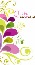Colorful Purple Green Floral Deco Leaves Nature Business Card