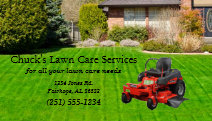 Lawn Care Service Business Card
