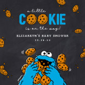 Sesame Street | Cookie Monster Baby Shower Paper Plates