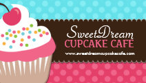 Cute and Whimsical Cupcake Bakery Business Cards