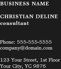 Modern Kraft Paper (printed) White Bold Monogram Square Business Card