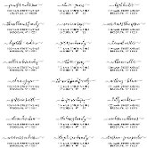 Modern Elegant Script Wedding Guest Address Label