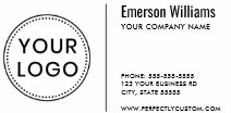 Custom logo modern minimalist white or any color business card
