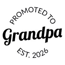 Promoted To Grandpa Est. 2025 I Napkins