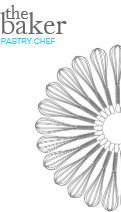 Pastry Chef Baking Whisk Modern Catering Business Card