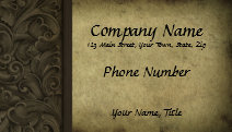Vintage Acanthus Leaves and aged paper Business Card