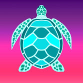 Neon Blue Teal Light Bright Fashion Color Trend Square Sticker