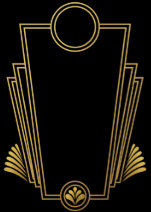 Black Gold Art Deco Business Card